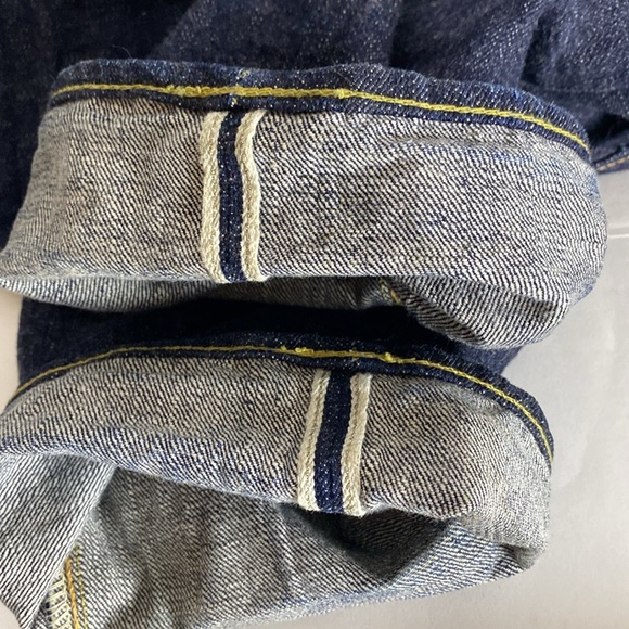 The Strike Gold Jeans Japanese Selvedge Denim Straight Leg Size 34 X 35 - Picture 4 of 15